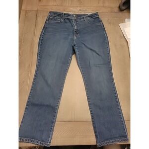 Vintage Lee Relaxed Fit High‎ Rise Mom Jeans Women's 34w Blue Straight Leg